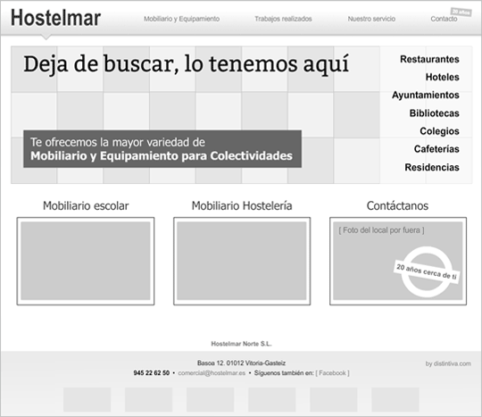 esquema prototipo diseño web