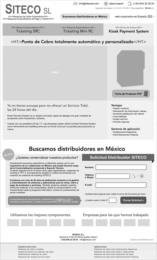 esquema prototipo diseño web