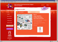 Diseño página web del Festival de juegos de Vitoria-Gasteiz
