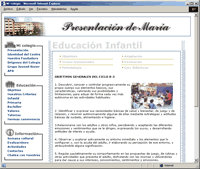 Diseño página web para el colegio de Vitoria Presentación de María