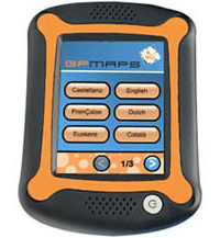 Design dInterface pour PDA avec dispositif GPS.