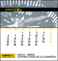 Design of promotional calendar